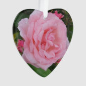 Klassieke roze roze acryl ornament (voorkant)