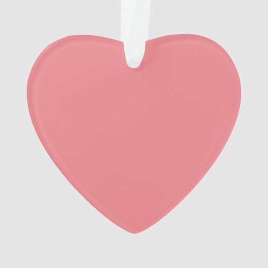 Klassieke roze roze acryl ornament (achterkant)