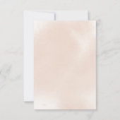 Klassieke roze roze bloedige bruiloft menu Keuze R (Achterkant)