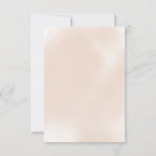 Klassieke roze roze bloedige bruiloft menu Keuze R (Achterkant)