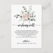 Klassieke roze roze bloeiende wending well informatiekaartje (Voorkant)