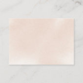 Klassieke roze roze bruine bruiloft Ontvang aanvra Informatiekaartje (Achterkant)