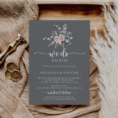 Klassieke roze roze grijs we doen opnieuw een brui kaart