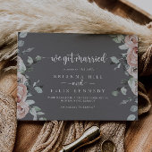 Klassieke roze roze grijze aankondiging