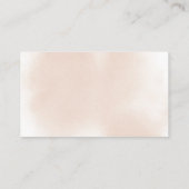 Klassieke roze roze rokerrokertiket informatiekaartje (Achterkant)