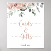 Klassieke roze roze roze Kaarten en cadeautjes Poster (Voorkant)