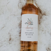 Klassieke roze roze roze roekelozen die wijnetiket wijn etiket