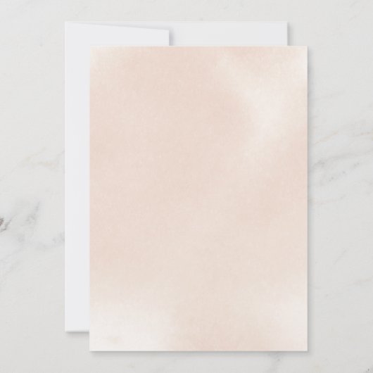 Klassieke roze roze roze rozenbemoeienis kaart (Achterkant)