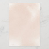 Klassieke roze roze rozenwoudjes advieskaart (Achterkant)