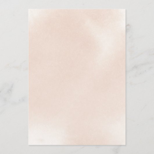 Klassieke roze roze rozenwoudjes advieskaart (Achterkant)