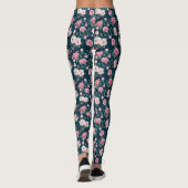 Klassieke Roze Rozen Leggings (Achterkant)