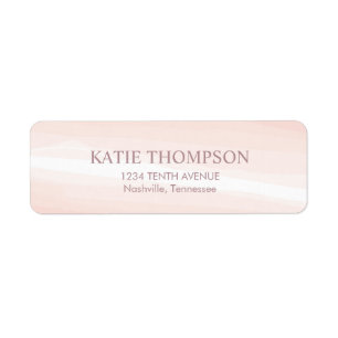 Klassieke roze Waterverf Splash Etiket