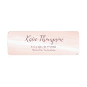 Klassieke roze Waterverf Splash Etiket (Voorkant)