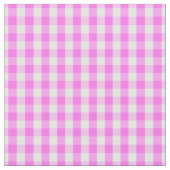 Klassieke roze witte gingham Check Patroon Stof (Close Up)