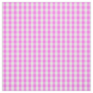 Klassieke roze witte gingham Check Patroon Stof