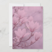 Klassieke Roze Witte Magnolia Achtergrond Kaart (Achterkant)