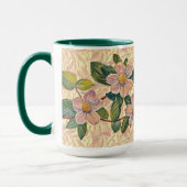 Klassieke rozen bloemen kunst mok kop (Links)