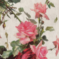 Klassieke Rozen & Bloemen Peel & Stick Beige