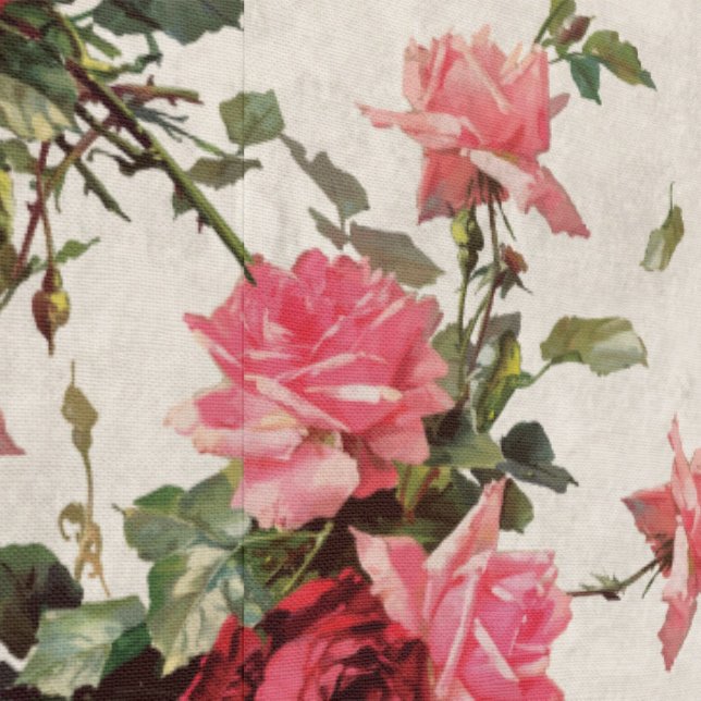 Klassieke Rozen & Bloemen Peel & Stick Beige Behang (Zoom)