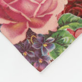 Klassieke rozen deken gepersonaliseerd - BEWERK TE (Hoek)