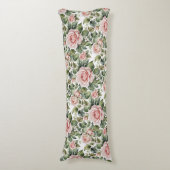 Klassieke Rozen & Salie Bladeren Lichaamskussen (Voorkant Verticaal)