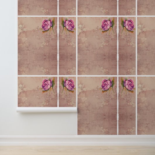 Klassieke Rozen Sereniteit Behang (Applicatie)
