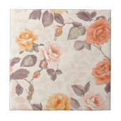 Klassieke Rozen Tegels voor kunstzinnige vloeren Tegeltje (Voorkant)