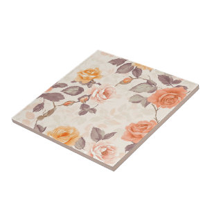 Klassieke Rozen Tegels voor kunstzinnige vloeren Tegeltje