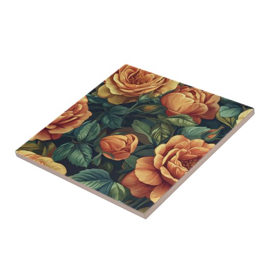 Klassieke Rozen Tegels voor woonruimtes Tegeltje (Zijkant)