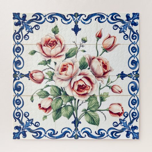 klassieke rozenboeket puzzel (Verticaal)