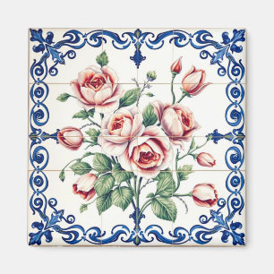 klassieke rozenboeketmagneet magneet