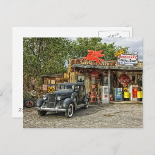 Klassieke RT 66 Arizona Briefkaart (Voorkant / Achterkant)