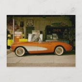 Klassieke RT 66-gasstation Briefkaart (Voorkant)