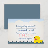 Klassieke Rubber Eend Opslagdata Aankondigingen (Voorkant / Achterkant)