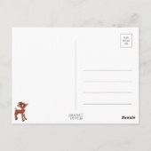Klassieke Rudolf het rendier Briefkaart (Achterkant)