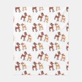 Klassieke Rudolf het rendier Fleece Deken (Voorkant)