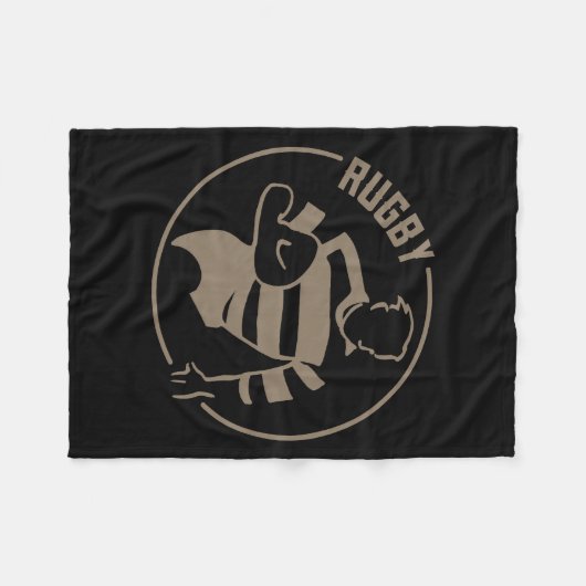 Klassieke Rugby Fleece Deken (Voorkant (Horizontaal))