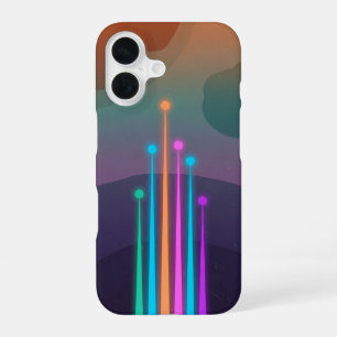 Klassieke ruimte stralen iPhone 16 hoesje