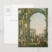 Klassieke ruïnes, 18e eeuw briefkaart (Voorkant / Achterkant)
