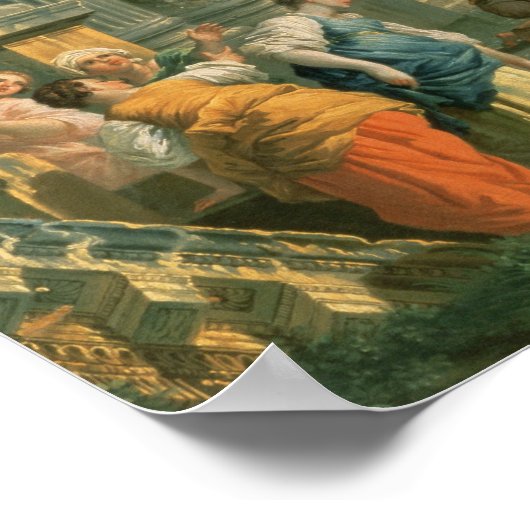 Klassieke ruïnes, 18e eeuw poster (Hoek)