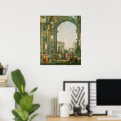 Klassieke ruïnes, 18e eeuw poster (Thuiskantoor)
