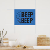 Klassieke RUNNER™ BEEP BEEP!™ Poster (Keuken)