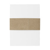 Klassieke Rustic Burlap String Lights Belly Band Uitnodigingen Wikkel (Achterkant Voorbeeld)