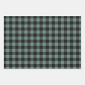 Klassieke rustieke Buffalo gespeeld in rood, groen Inpakpapier Vel (Voorkant 3)