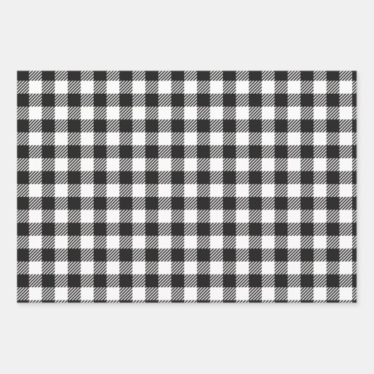 Klassieke rustieke Buffalo gespeeld in rood, groen Inpakpapier Vel (Voorkant)