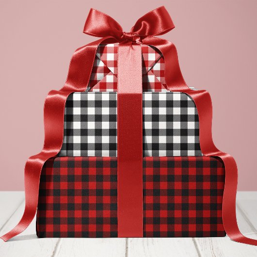 Klassieke rustieke Buffalo Plaid Inpakpapier Vel