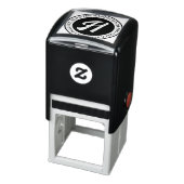 Klassieke Rustieke Familienaam Retoadres Circulair Zelfinktende Stempel (Product)