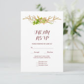 Klassieke Rustieke Geweien & Wilde Bloemen Menu RS (Staand voorkant)