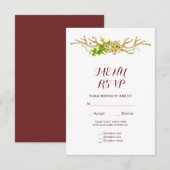 Klassieke Rustieke Geweien & Wilde Bloemen Menu RS (Voorkant / Achterkant)