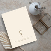 Klassieke  rustieke gouden monogram bruiloft kaart